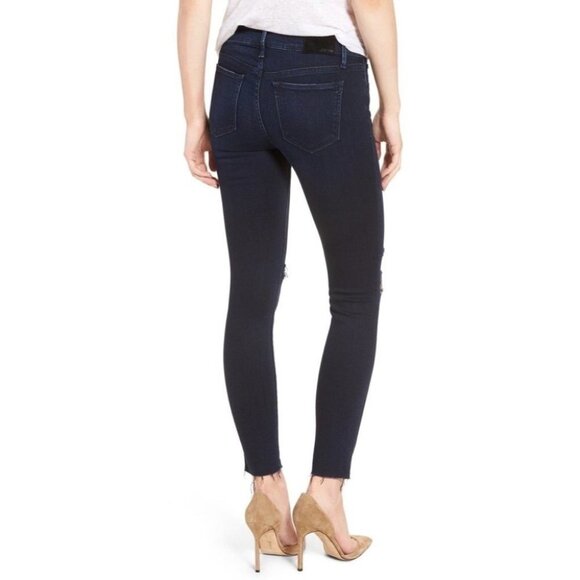 Joe's Jeans Women's Jeans Skinny Leg Rydell Flawless Icon Distressed dark wash - Picture 16 of 16